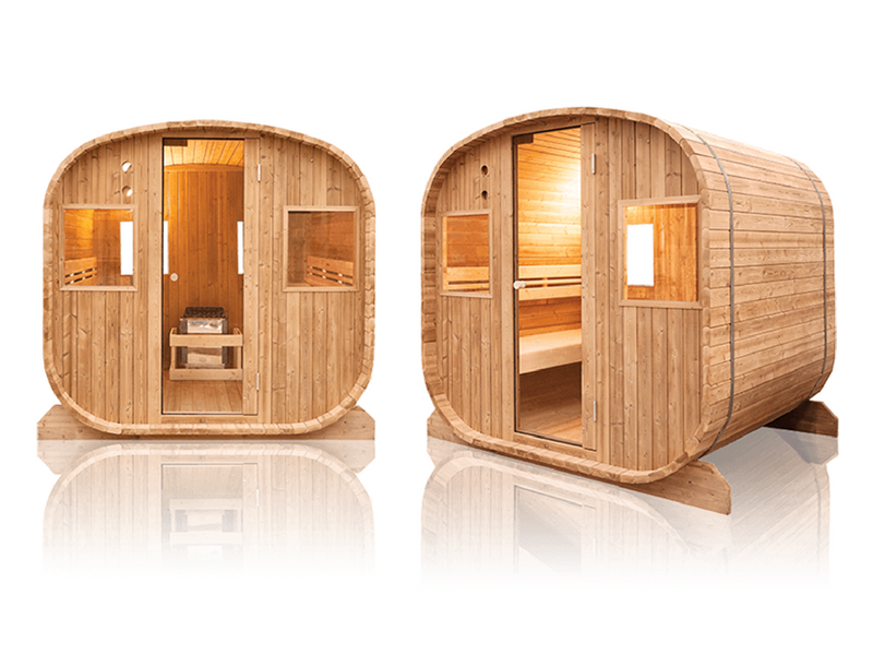 Sauna Finlandese Sauna finlandese da esterno a 6 posti Holl's BARREL